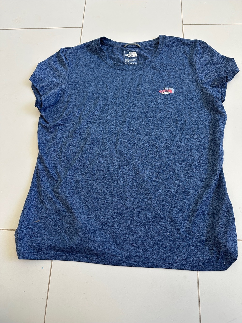 The North Face Heather Navy Blue Short Sleeve Tee large - Picture 1 of 2